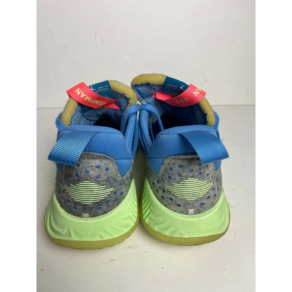 Jordan Delta Blue Beyond Lime Green Mens Sneakers‎ CZ7898-400 Size 10.5